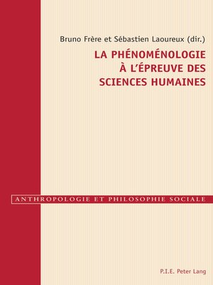 cover image of La phénoménologie à lépreuve des sciences humaines